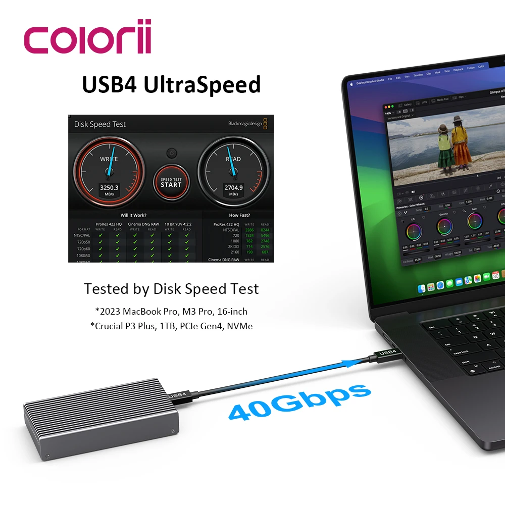 Корпус SSD 40 Гбит/с USB4 M.2  – обзор и цена Usb4 40Gbps External Ssd 8Tb