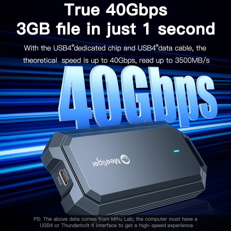 Корпус для SSD-накопителя Meet – обзор и цена Usb4 40Gbps External Ssd 8Tb