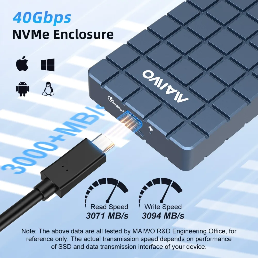 MAIWO USB 3. 0 40 Гбит/с M.2 N – обзор и цена Usb4 40Gbps External Ssd 8Tb